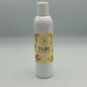 NEW Lemongrass Spa Tea‎ Tree & Citrus Prebiotic Body Wash 8oz Full Size Vegan